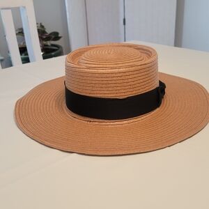 Statement Flat Top Straw Hat